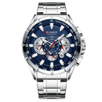 CURREN Chronograph Watch – Luxury Stainless Steel Men's Tachymeter Watch